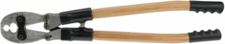 Manual Compression Tool with Curved Wood Handles, 21 Inch Length, 6.5 lbs