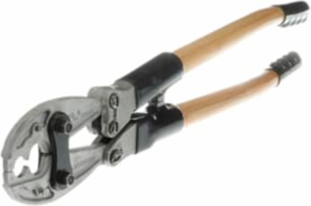 Manual Compression Tool with Curved Wood Handles, 21 Inch Length, 6.5 lbs