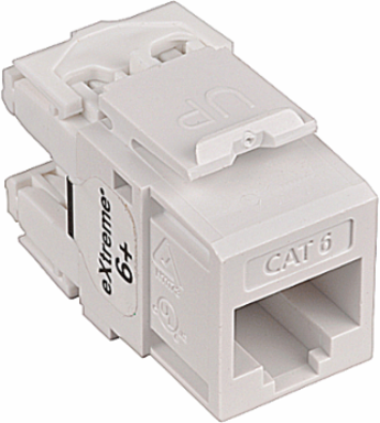 Floor Box Accessories CAT6 Data Jack, 5.5 Inch x 4.18 Inch x 7.62 Inch, White
