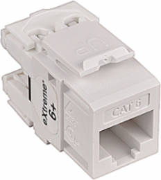 Floor Box Accessories CAT6 Data Jack, 5.5 Inch x 4.18 Inch x 7.62 Inch, White