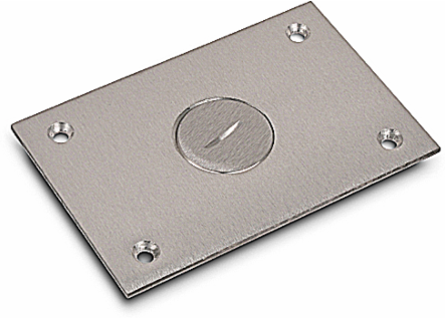Aluminum Flush Service Cover Plate, 4-1/2 Inch x 3 Inch