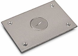 Aluminum Flush Service Cover Plate, 4-1/2 Inch x 3 Inch