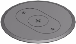 Non-Metallic Floor Box Cover Plate, 6 Inch Diameter