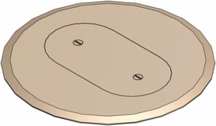 6 Inch Non-Metallic Box Cover for Flush Service Floor Box