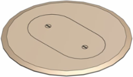 6 Inch Non-Metallic Box Cover for Flush Service Floor Box