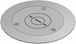 Aluminum Floor Plate 5-3/4 Inch, Integrated Carpet Plate, 3/4 Inch-2 Inch Plugs