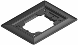 Single Gang Carpet Plate 4-5/8 Inch x 6-1/8 Inch Black Polycarbonate