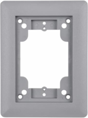 Single Gang Carpet Plate 4-5/8 Inch x 6-1/8 Inch Gray Non-Metallic