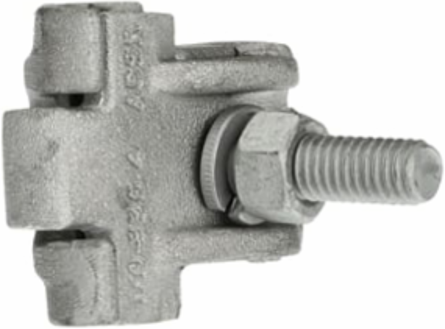 Aluminum Parallel Groove Clamp 2 Conductors 9/16 Inch Bolt Head Size