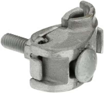 Aluminum Parallel Groove Clamp 2 Conductors 9/16 Inch Bolt Head Size