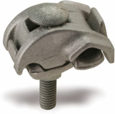Aluminum Parallel Groove Clamp 1/0, 336.4 Wire Range, 3/4 Inch Bolt Head