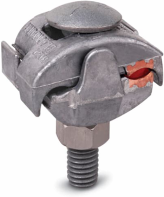 Parallel Groove Clamp with Contax, Aluminum, 2 Conductors, 2-15/32 Inch Height