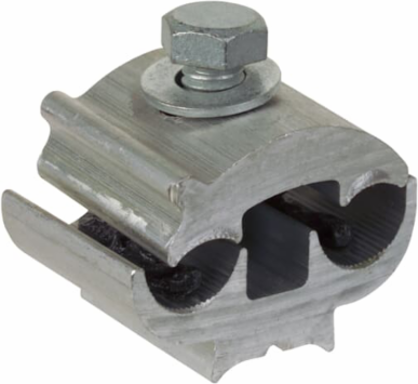 Parallel-Groove Clamp 2 Inch x 1-3/8 Inch, Bolted Connection, Aluminum