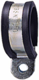 P-Clip for 25mm Conduit, PVC Insert, Black, 400 Count