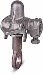Center-Bolt Parallel-Groove Hot-Tap Clamp for 2/0 AWG, 35kV, Aluminum, 2-3/8 Inch Width