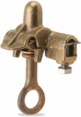 Copper Center-Bolt Parallel-Groove Hot Tap Clamp 2/0 AWG-8, 35 kV, 2-3/8 Inch Width