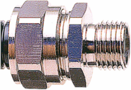 Nickel Plated Brass Straight Conduit Fitting, 1/2 Inch, M20 Thread, IP67