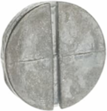 Close-Up Plug 1 Inch Silver Zinc