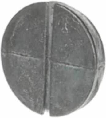 Close-Up Plug 1 Inch Silver Zinc