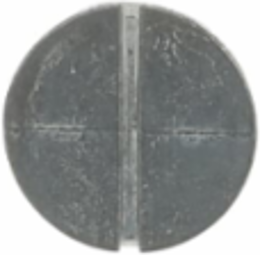 Close-Up Plug 1 Inch Silver Zinc