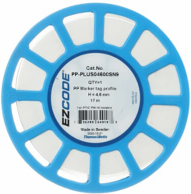 INSERT TAG PROFILE WHT 4.6MMX17M CD