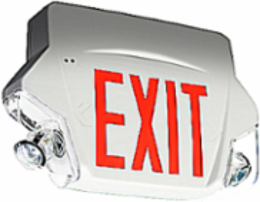 Pictogram Combination Unit 12-3/8 Inch x 17 Inch, 50W, MR16 LED, Red Legend