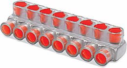 Insulated Pedestal Connectors - 8 Ports, 2.51 Inch x 2.12 Inch x 7.67 Inch
