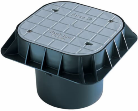 Lockable Earth Pit with Grey Polymer Lid, IEC/BS EN 62561-5 Standards