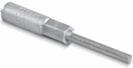 Aluminum Compression Pin Terminal 5 Inch, Tin-Plated, Connects 447-600 kcmil