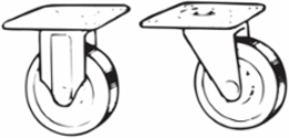 RIGID AND SWIVEL CASTERS