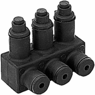 1/0 Aluminum Flood-Seal Multi-Port Connector, 3 Poles, 2-39/64 Inch, Waterproof