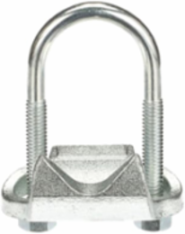 Right Angle Pipe Support 1 Inch Malleable Iron Clamp, Galvanized