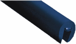 RUBBER EDGE TRIM 50FT ROLL ADHESIVE