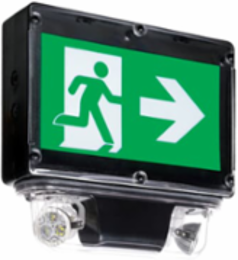 12V Pictogram Combo Light, 60W, 12-5/8 Inch Height, 14 Inch Width, Black