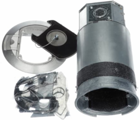 Recessed Three-Gang Poke Through, Cover Diameter 8 Inch, Core Drill Size 6 Inch