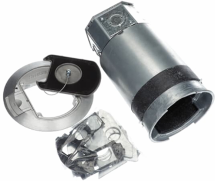 Recessed Three-Gang Poke Through, Cover Diameter 8 Inch, Core Drill Size 6 Inch