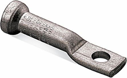Aluminum Shrouded One-Hole Lug, 3-5/8 Inch Length, for 1/0 Concentric & 2/0 Compact