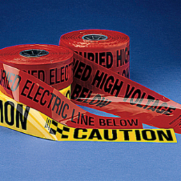 Warning Tape 3 Inch x 1000 ft Red Polyethylene