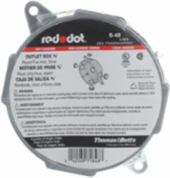 Aluminum Round Outlet Box, 15.8 Cubic Inches, 3/4 Inch Hub, 5 Outlets