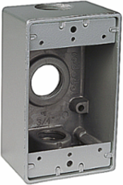 Universal Weatherproof Box, 18.3 Cubic Inches, 3/4 Inch Hub Size, Aluminum