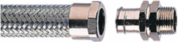 Nickel Plated Brass Conduit Fitting 1/2 Inch, M20 Thread, Straight