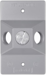 Single Gang Aluminum Lampholder Cover 4-1/2 Inch x 2-13/16 Inch