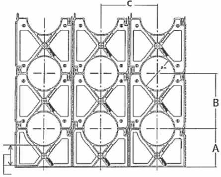 Snap-Loc Spacers 2 Inch x 1-1/2 Inch Non-Metallic, 100 Pack