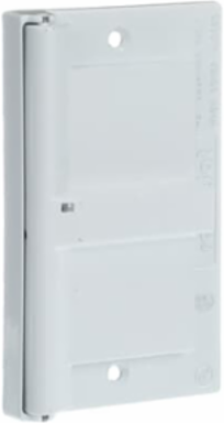 Weatherproof Horizontal GFCI Receptacle Cover, White Zinc Material