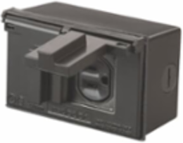 Universal Duplex Outlet Box Kit 18 Cubic Inch Bronze, Weather Resistant