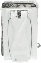 Universal Duplex Outlet Box Kit, 18 cu. in., Weather Resistant, White