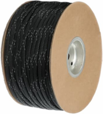 Braided Wire Sleeving PET FR Expandable 3/8 Inch, 500 Foot Length