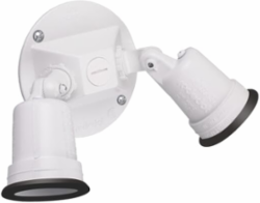 2 Lamp Holder with Round Cover, White, 150 W Power Consumption