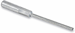 Aluminum Compression Pin Terminals, 2 Inch Pin Diameter, 1-3/4 Inch Barrel Insertion