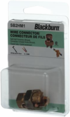 Split Bolt Connector, 3-6 Sol Range, Bronze Material